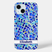 Gaudi Inspiriert Blauwald-Mosaikmuster Case-Mate iPhone Hülle (Rückseite)