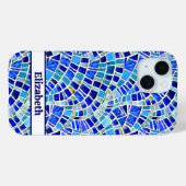 Gaudi Inspiriert Blauwald-Mosaikmuster Case-Mate iPhone Hülle (Rückseite (Horizontal))