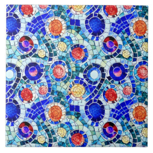 Gaudi Inspiriert Multicolor-Mosaikmuster Fliese