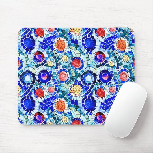 Gaudi Inspiriert Multicolor-Mosaikmuster Mousepad (Mit Mouse)