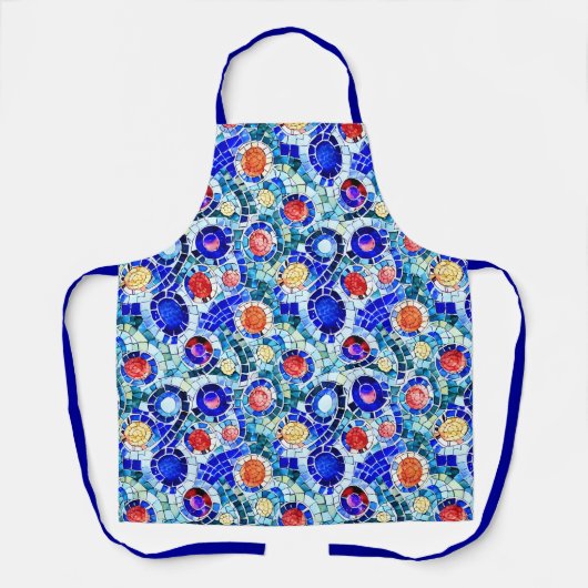 Gaudi Inspiriert Multicolor-Mosaikmuster Schürze (Vorderseite)
