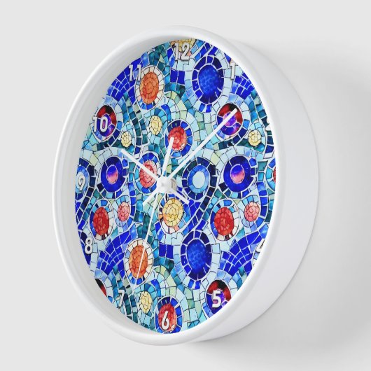 Gaudi Inspiriert Multicolor-Mosaikmuster Uhr (Winkel)