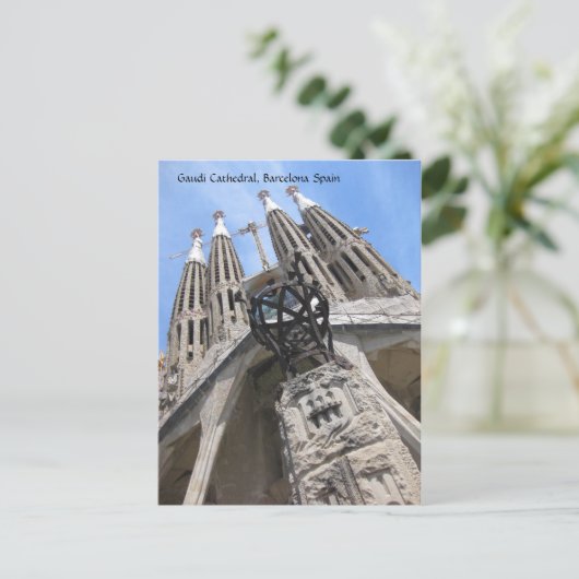 Gaudi Kathedrale, Postkarte Barcelonas Spanien (Stehend Vorderseite)
