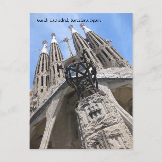 Gaudi Kathedrale, Postkarte Barcelonas Spanien (Vorderseite)