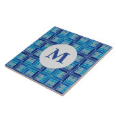 Gaudí-Kobalt-Blauquadrat-Mosaik Fliese (Seite)