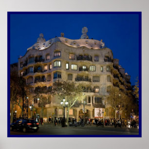 Gaudi La Pedrera Poster VON 8.99