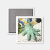 Gaudi Lizard Hand Tiles Magnet (Vorderseite/Rückseite)