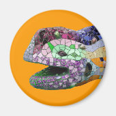Gaudi Lizard Head Mosaics Magnet (Vorne)
