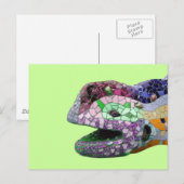 Gaudi Lizard Head Mosaics Postkarte (Vorne/Hinten)