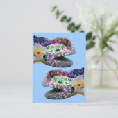 Gaudi Lizard Head Mosaics Postkarte (Stehend Vorderseite)