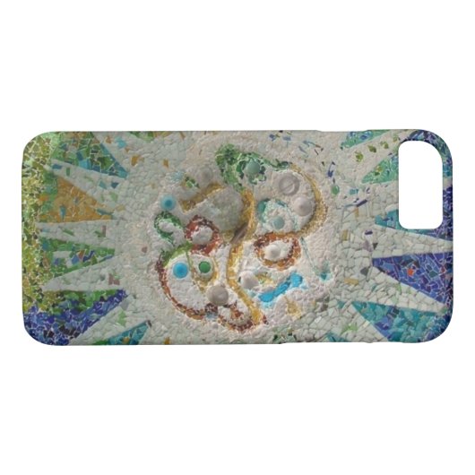 Gaudi Mosaik Case-Mate iPhone Hülle (Rückseite (Horizontal))