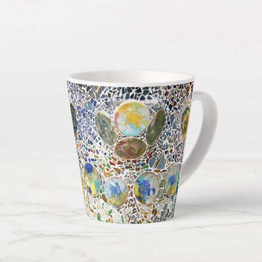 Gaudi Mosaik Latte Tasse (Rechte Ecke)