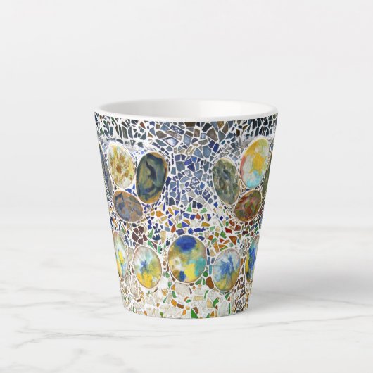 Gaudi Mosaik Latte Tasse (Vorderseite)