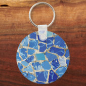 Gaudi Mosaik mit einer Öl-Touch Schlüsselanhänger (Vorderseite)