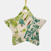 Gaudi Mosaik-Stern-Verzierung Keramik Ornament (Hinten)
