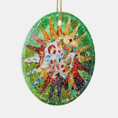 Gaudi Mosaik-Verzierung Keramikornament (Rechts)