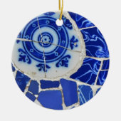 Gaudi Mosaik-Weihnachtsverzierung Keramikornament (Vorne)