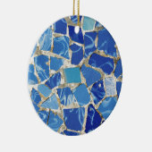 Gaudi Mosaiken mit einer Öl-Touch Keramik Ornament (Rechts)