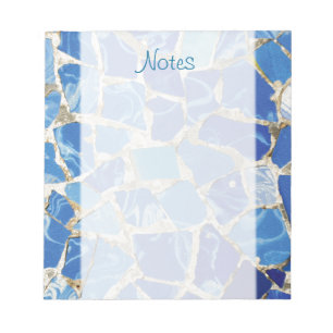 Gaudi Mosaiken mit einer Öl-Touch Notizblock