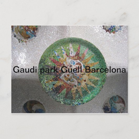Gaudi Park Guell Barcelona Postkarte (Vorderseite)