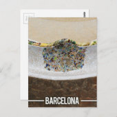 Gaudi Park Guell, Barcelona Spanien Postkarte (Vorne/Hinten)