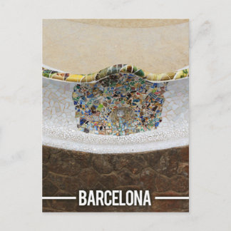 Gaudi Park Guell, Barcelona Spanien Postkarte