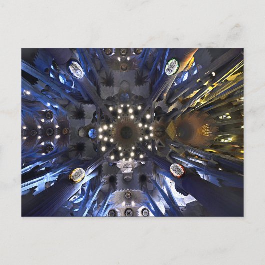 Gaudi. Sagrada Familia. Sehen. Postkarte (Vorderseite)