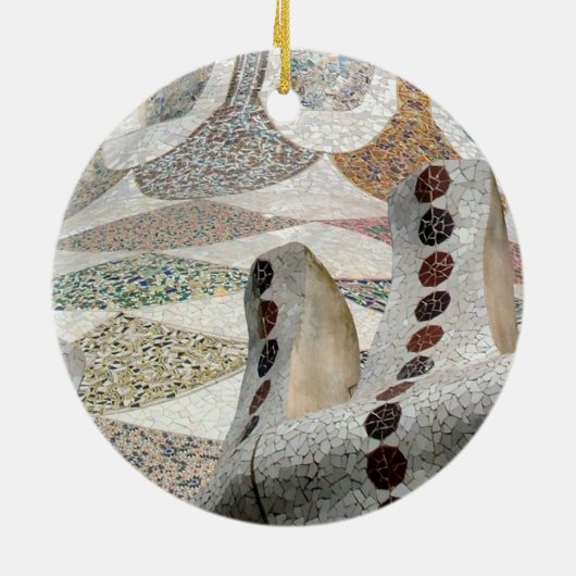 Gaudi Schloss Keramik Ornament (Hinten)