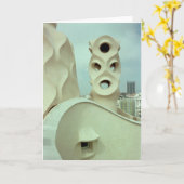 Gaudi Skulptur (freier Raum) Karte (Gelbe Blume)