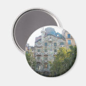 Gaudi Style Haus in Barcelona Magnet (Vorderseite/Rückseite)