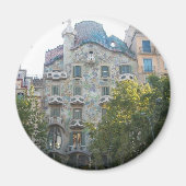 Gaudi Style Haus in Barcelona Magnet (Vorne)