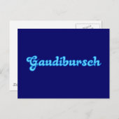 Gaudibursch Bayern bayrisch bayerisch Bavaria Postkarte (Vorne/Hinten)