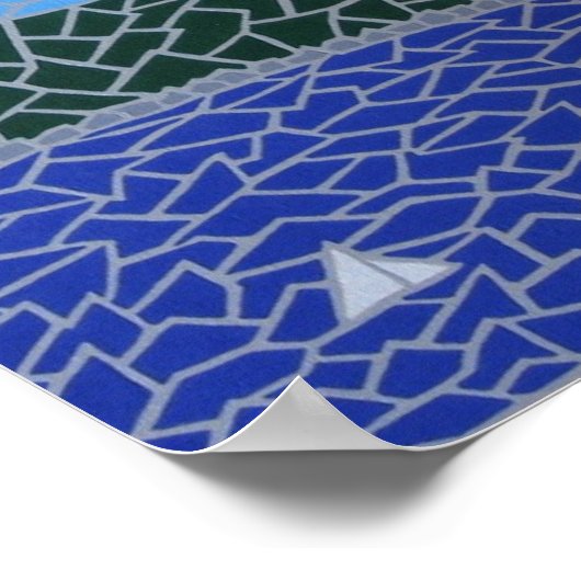 Gaudimedian Print oder Leinwand Poster (Ecke)