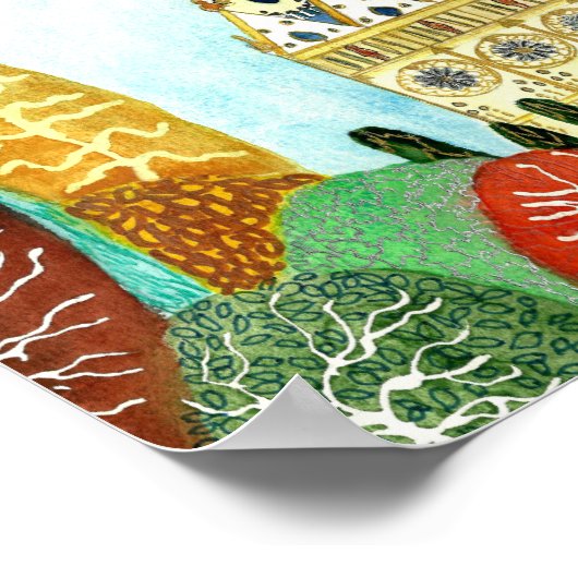 Gaudis Barcelona. Poster (Ecke)