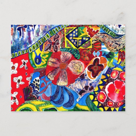 Gaudís Bench One. Postkarte (Vorderseite)