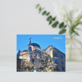 Gaudis "Drachenhaus" in Barcelona Postcard Postkarte (Stehend Vorderseite)