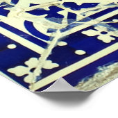 Gaudi's Park Guell Mosaic Tiles Barcelona Poster (Ecke)