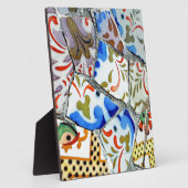 Gaudi's Park Guell Mosaic Tiles Fotoplatte (Seite)