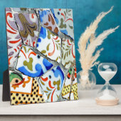 Gaudi's Park Guell Mosaic Tiles Fotoplatte (Seite)