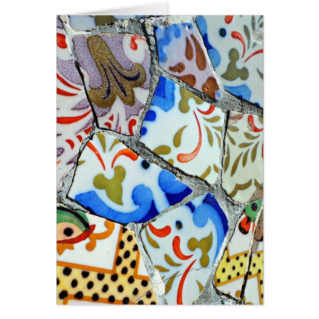 Gaudis Park Guell Mosaik-Fliesen (Vorne)