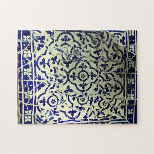 Gaudis Park Guell Mosaik-Fliesen Barcelona Puzzle (Horizontal)