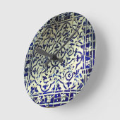 Gaudis Park Guell Mosaik-Fliesen Barcelona Runde Wanduhr (Winkel)