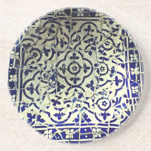 Gaudis Park Guell Mosaik-Fliesen Barcelona Untersetzer (Vorne)