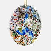 Gaudis Park Guell Mosaik-Fliesen Keramik Ornament (Rechts)