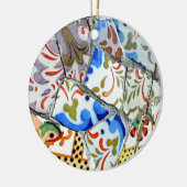 Gaudis Park Guell Mosaik-Fliesen Keramik Ornament (Links)