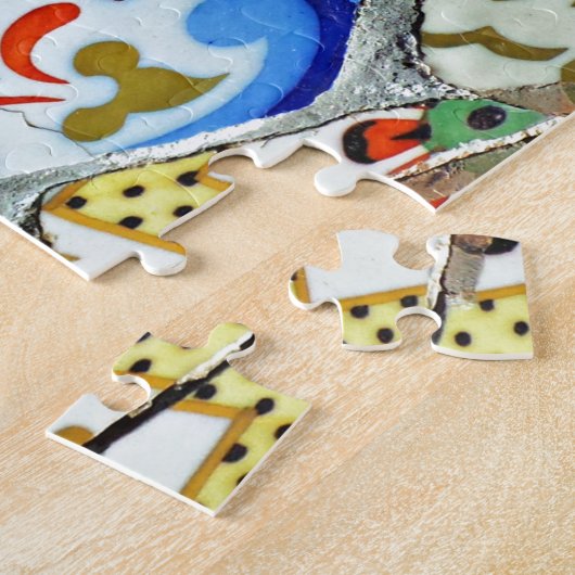 Gaudis Park Guell Mosaik-Fliesen Puzzle (Seite)