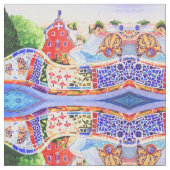 Gaudis Park Stoff (Nahaufnahme)