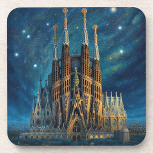 Gaudis Starry Dream   Barcelona Sagrada Familia Getränkeuntersetzer