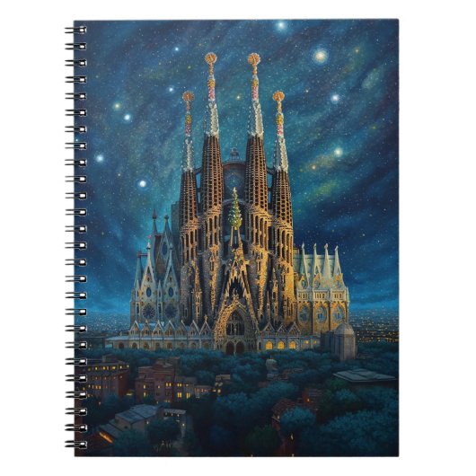 Gaudis Starry Dream | Barcelona Sagrada Familia Notizblock (Vorderseite)