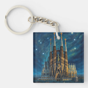 Gaudis Starry Dream   Barcelona Sagrada Familia Schlüsselanhänger